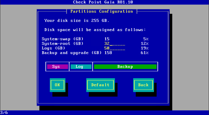 Disk layout