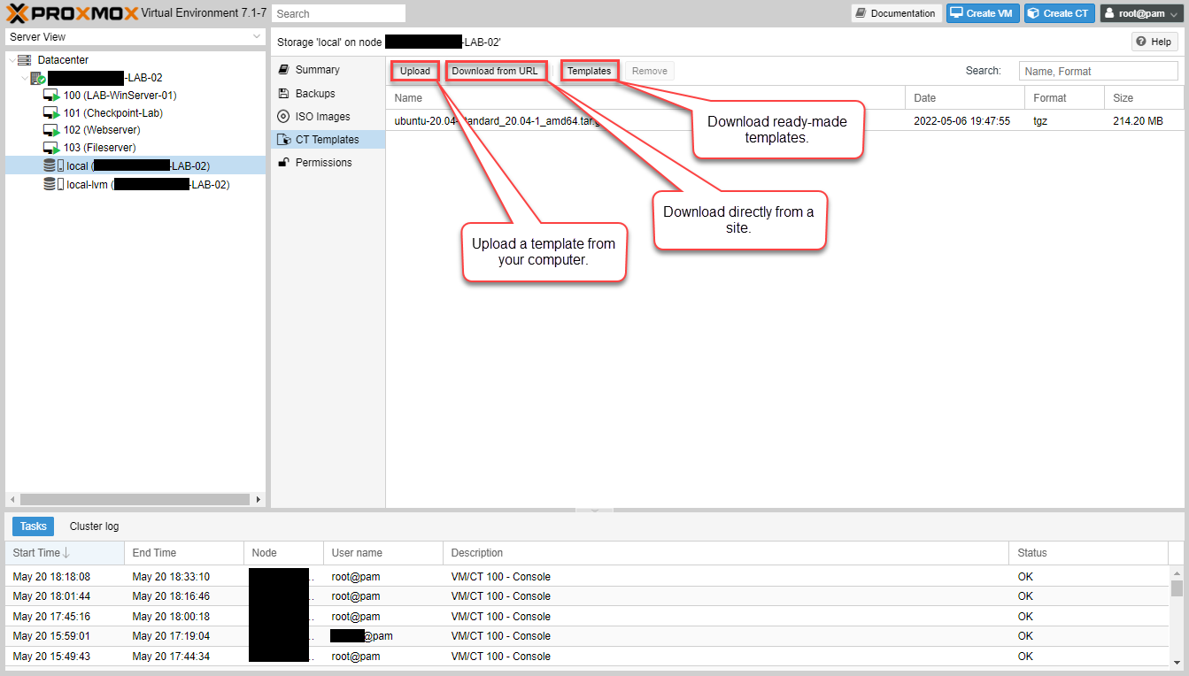 Container Templates