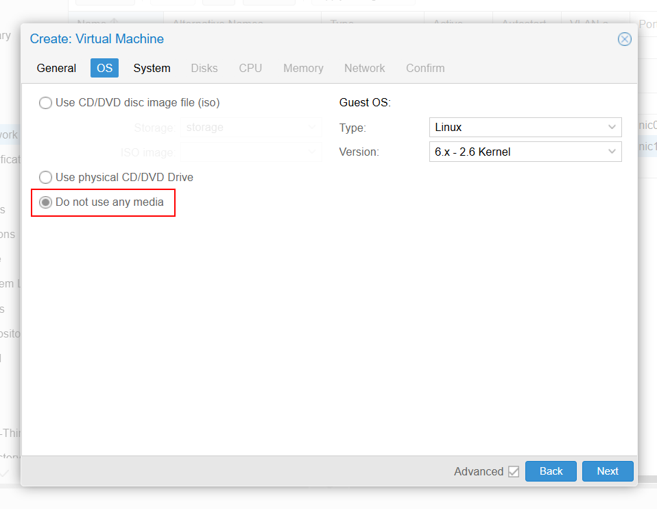 Do not use any media
